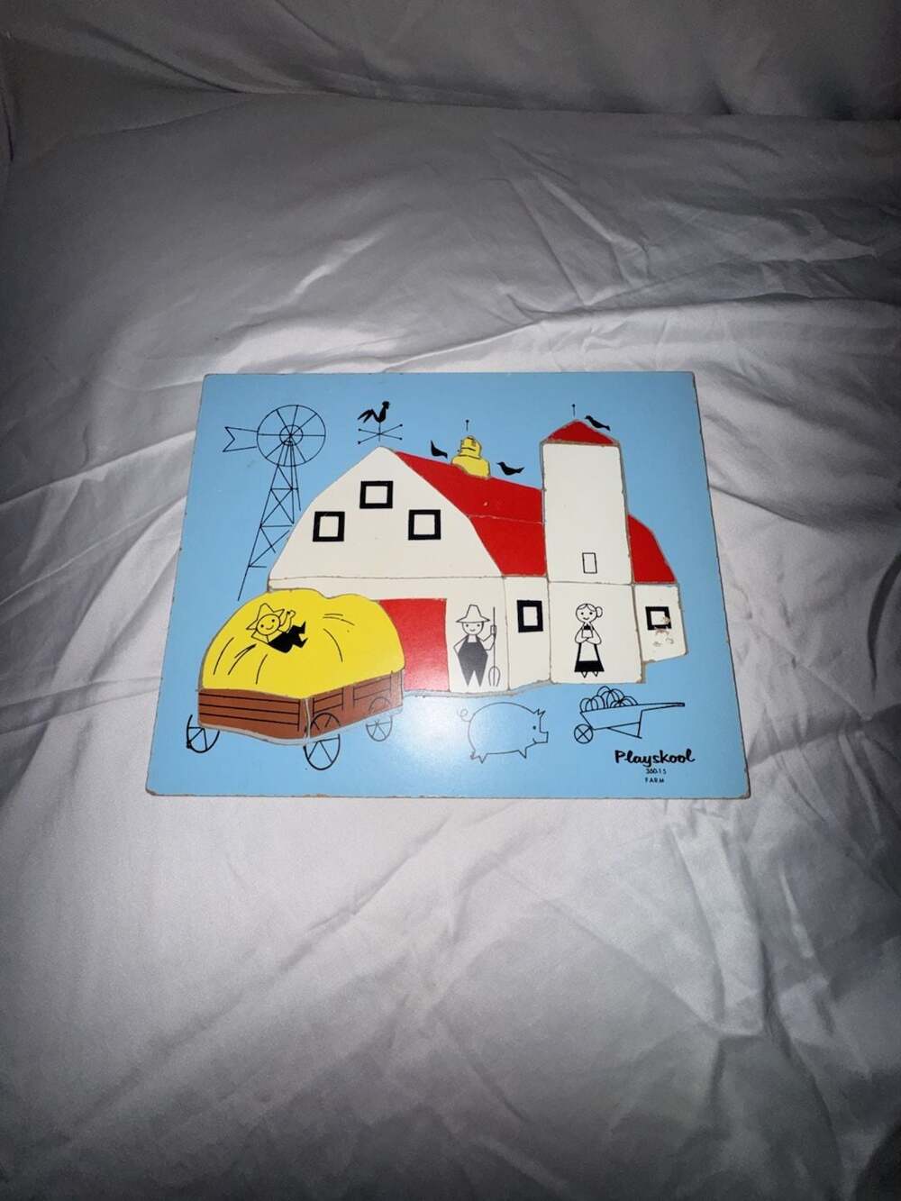 Playskool Farm Wooden Tray Puzzle 360-15